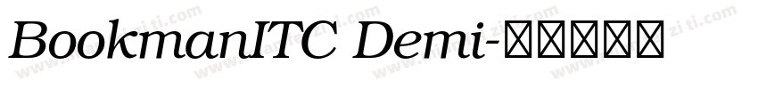 BookmanITC Demi字体转换